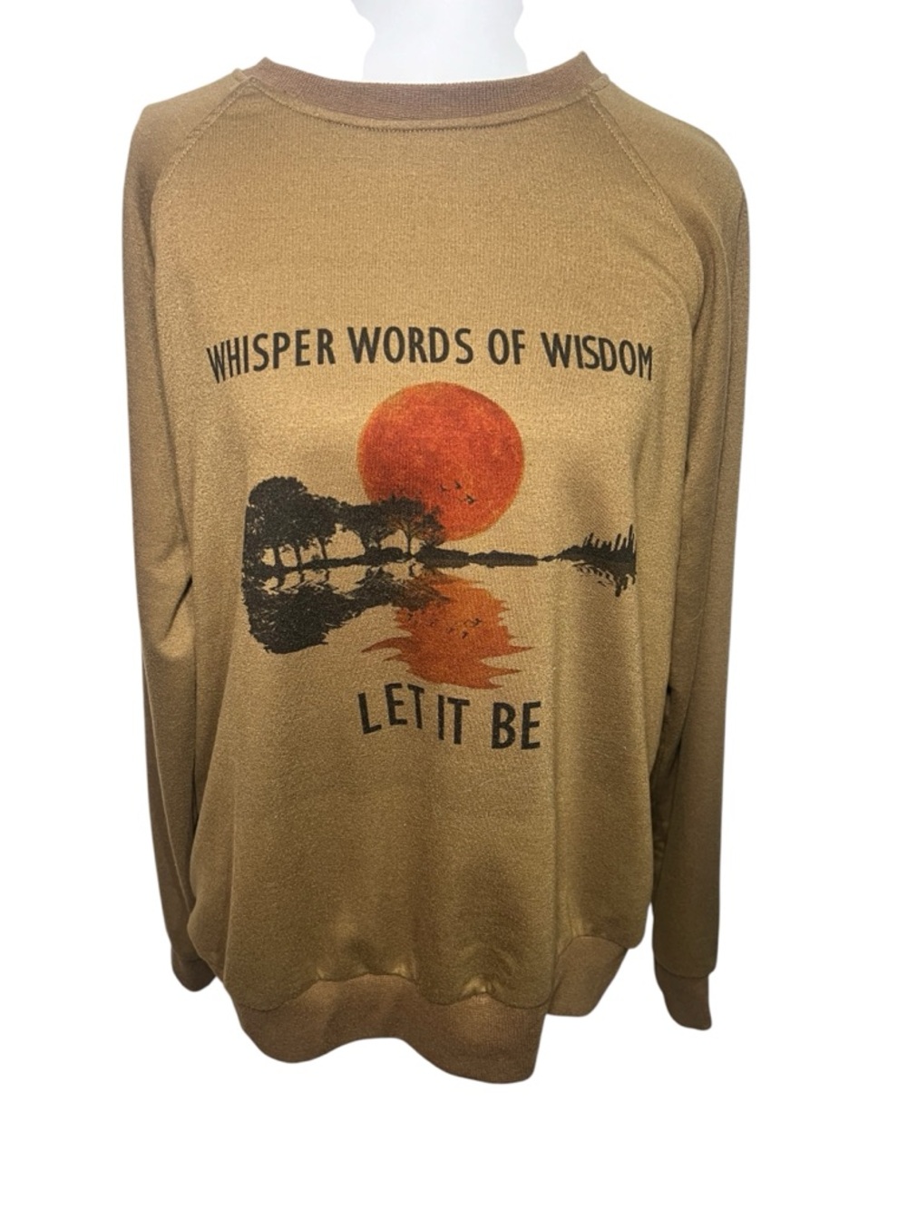 Lillicloth unisex Brown Let it Be sweatshirt - size Large